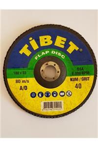 tibet Flap Zımpara Disk 180 X 22 40 Kum A/o 10 Adet Fiyatıdır