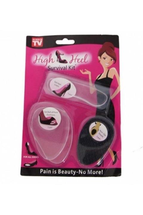 Tina Topuklu Ayakkabı Için Silikon Ortopedik Kaydırmaz Tabanlık Seti