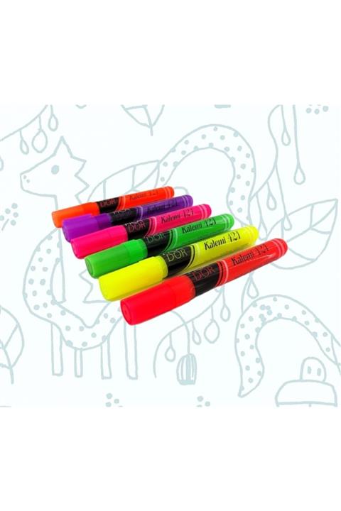 Picador Neon Renk Fosforlu Işaretleme Kalemi 6'lı Set