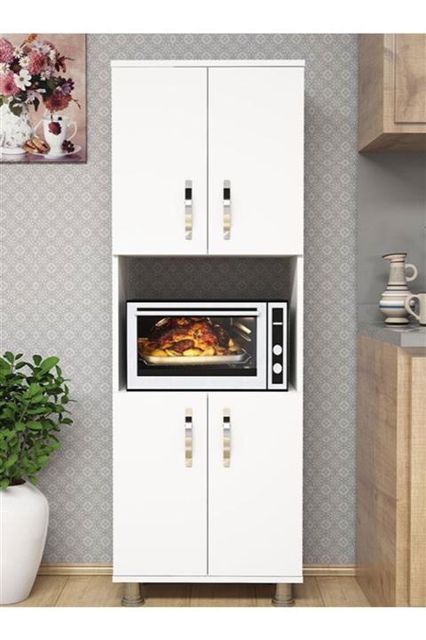 EraHome 4 Kapaklı Fırın Bölmeli Mdf Mutfak Dolabı