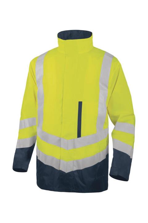 Delta Plus Optimum2 4in1 Oxford Polyester Poliüretan Kaplı Fosforlu Parka Mont