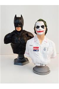 Artmosfer Figür&Dekorasyon The Dark Knight ( Kara Şövalye ) : Batman Ve Joker Polyester Reçine Büst Figür Karakter