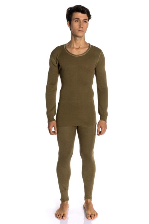 DERTEX Örme Uzun Kol Fanila Haki