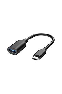 Streak Type-c To Usb 2.0 Otg Çevirici Dönüştürücü Kablo - Siyah