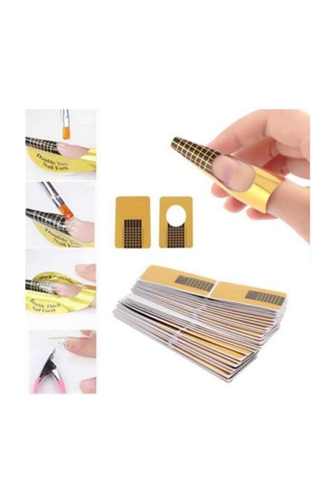 Jewval Profesyonel French Yap Aparatı Tırnak Oje Şablonu 100 Adet