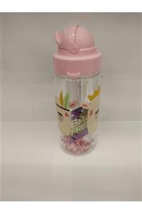 Renga Tritan 500 Ml Pipetli Lama Desenli Açık Pembe Matara-suluk