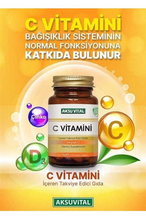 sedat baharat C Vitamini Aksuvital 1250 Mg 60 Kapsül