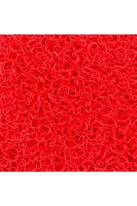 Kıvırcık Store Kırmızı 14 Mm Kıvırcık Paspas Eni 1 Boy 1 Metre