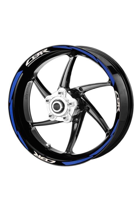 Deeb Cbr Jant Şeridi Reflektif Mavi Beyaz Model S