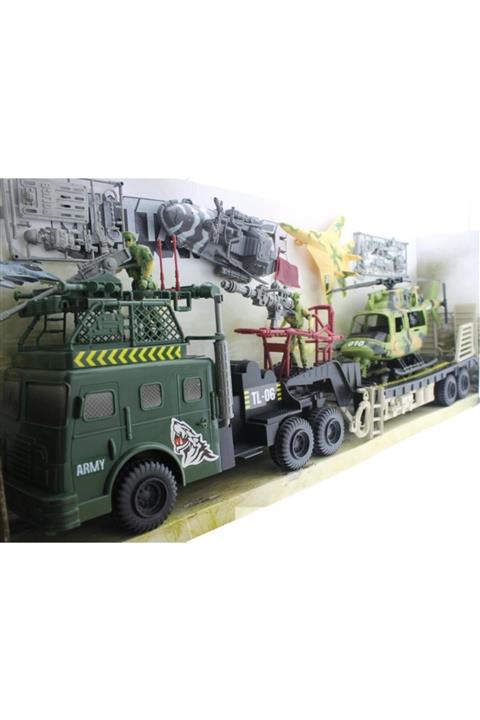 MEGA Taşıyıcı Tırlı ve Helikopterli Büyük Asker Seti