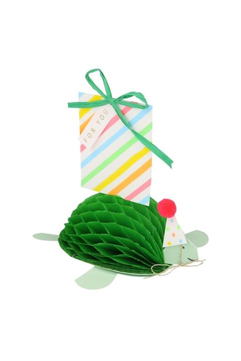 Meri Meri Yeşil Kaplumbağa Tebrik Kartı