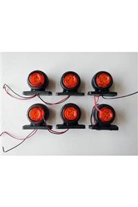 REPLAX 24 Volt 6 Adet 12 Led Kırmızı Sarı Mini Led Takoz Lamba