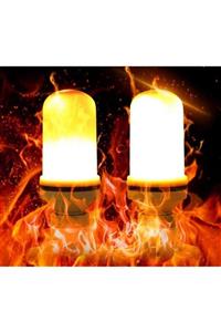 dukkaan Alev Efektli Sensörlü Dekoratif Led Lamba Usb Şarjlı