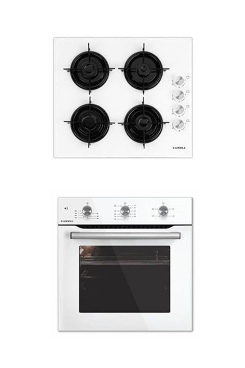 Luxell White Argento Ikili Ankastre Set