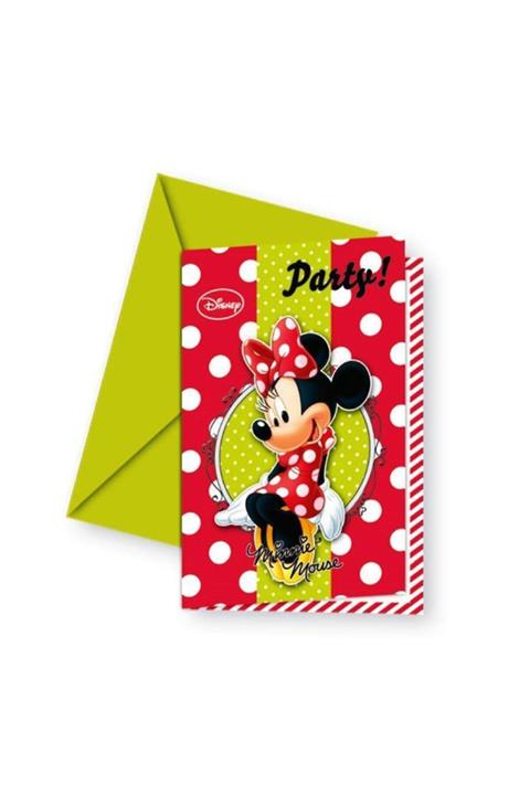 Procos Minnie Fashion Puanlı 6lı Davetiye