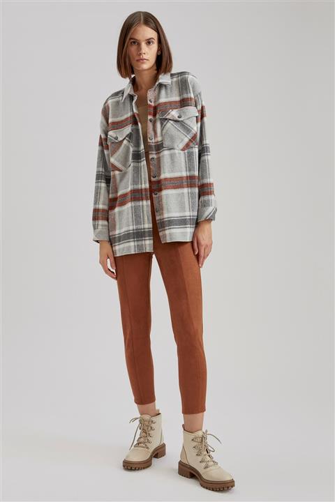 DeFacto Basic Skinny fit Süet Dokuma Tayt