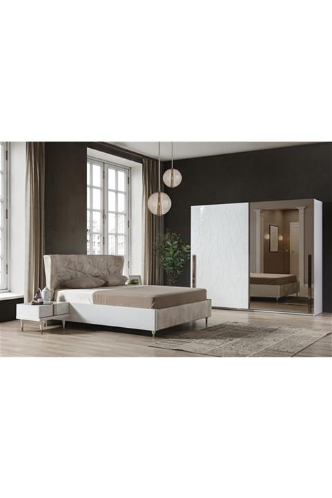 Engince Mobilya Mimosa Beyaz Yatak Odası Takımı