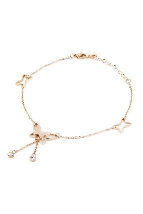 Sare Pırlanta Pırlanta 0.06 Karat Altın Kelebek Halhal