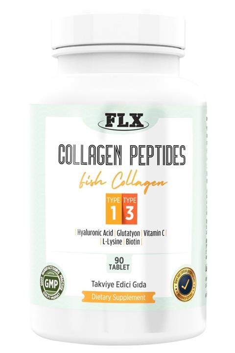 FLX Collagen Fish Peptides Glutatyon Biotin Tip 1-3 Balık Kollajen 90 Tablet