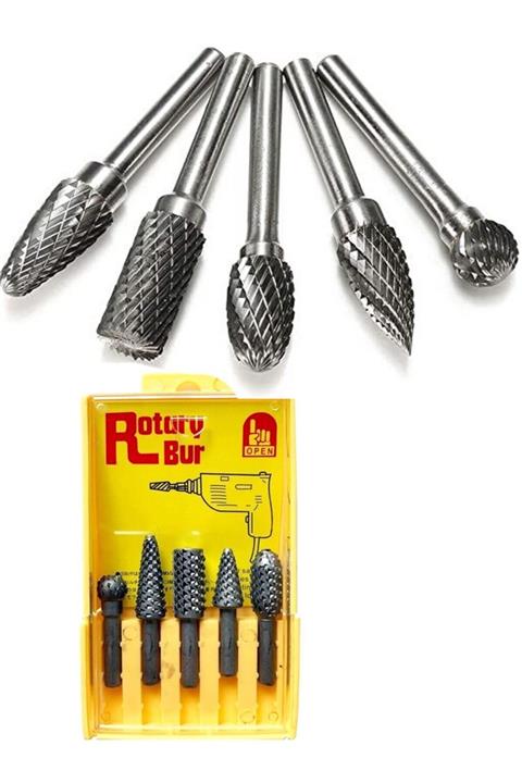 Neler Geldi Neler Matkap Uçlu Törpüsü 5'li Takim Oyma Seti Hobi Oyma Kalem Törpü Hobi Seti