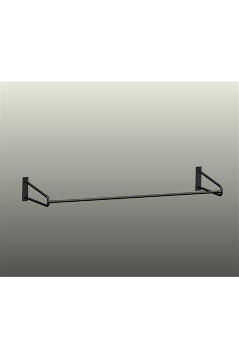 PRATİKSAN HOME Pratiksan Siyah Metal Duvar Askılık Konfeksiyon Askılık Ayaksız