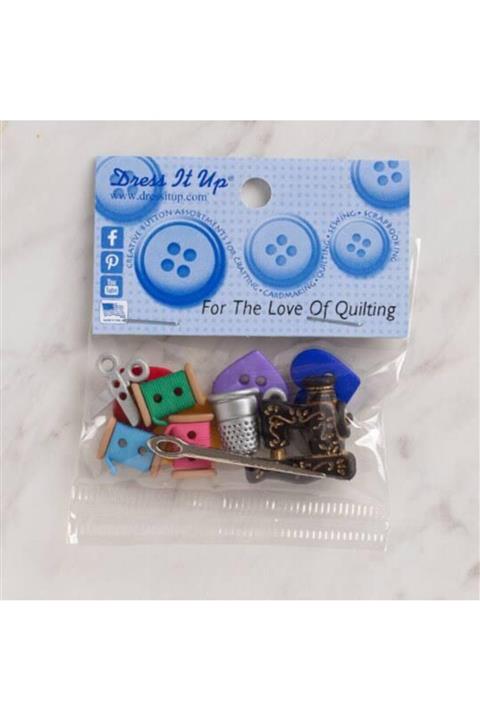 Dress it Up Aksesuar Düğme (for The Love Of Quilting)