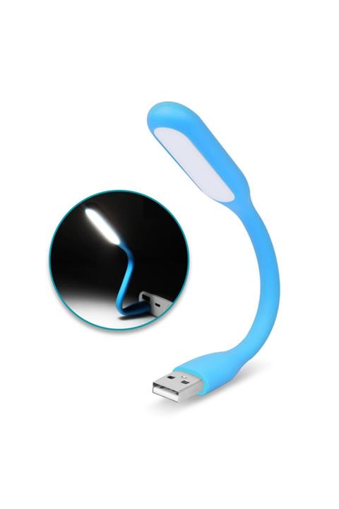 WOZLO Usb Led Lamba Katlanabilir Pc Laptop Klavye Aydınlatma Mavi