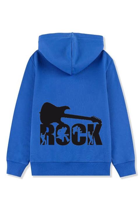Crazystyle Oversize Unisex Rock Blue Hoodie