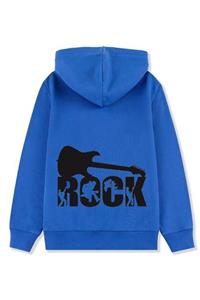 Crazystyle Oversize Unisex Rock Blue Hoodie