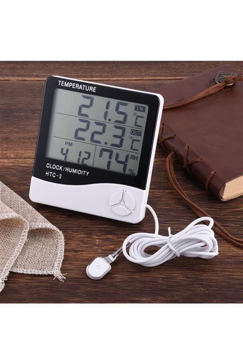 Alpa Store Masaüstü Iç - Dış Mekan Dijital Termometre Nem Ölçer Higrometre