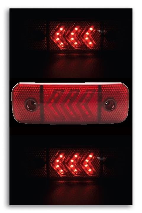 Sedef 12 Led Sıde Marker Led Lamba 12-24 Volt Kırmızı 10 Adet