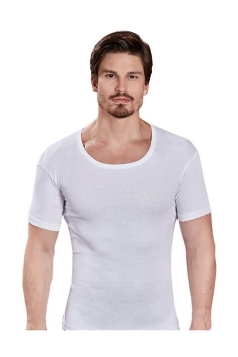 Berrak Erkek Beyaz 6'lı Paket Atlet