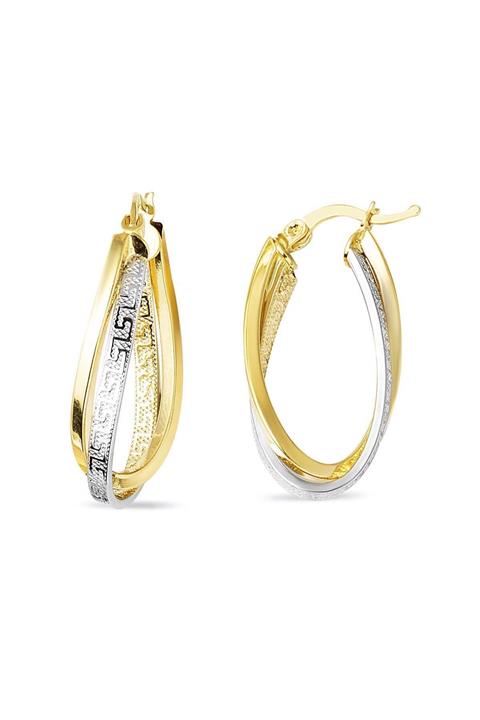 Bilezikci Versage 14 Ayar Oval Altın Küpe