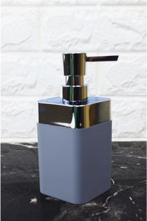 AROW Akrilik Kare Sıvı Sabunluk Gri 1837