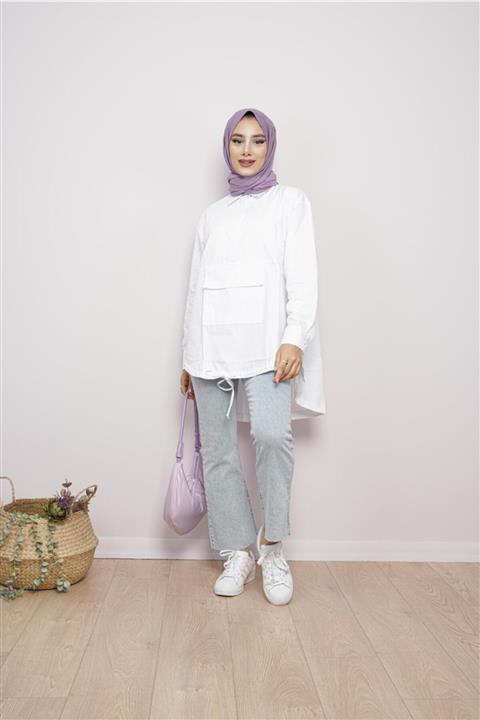 KAMİL KESKİN Kanguru Cepli Gömlek