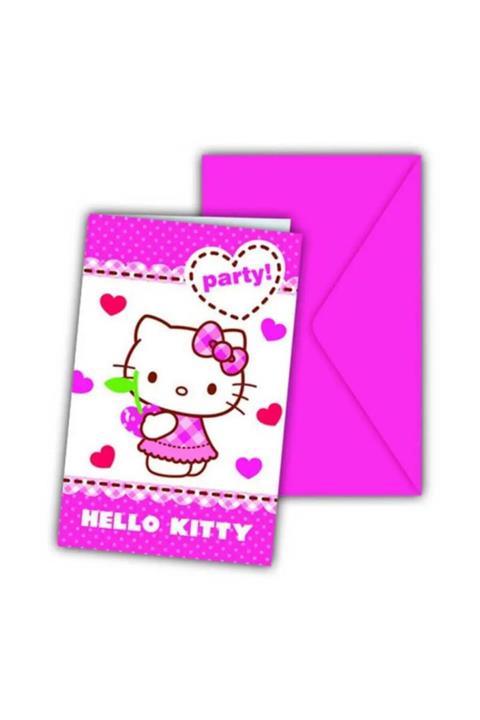 Hayaller Dükkanı Hello Kıtty Davetiye Pk:6-