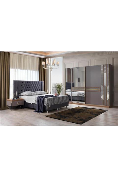 SİVAS GÖZDE MOBİLYA Elegance Yatak Odası Takımı Yatak + Baza Tam Set