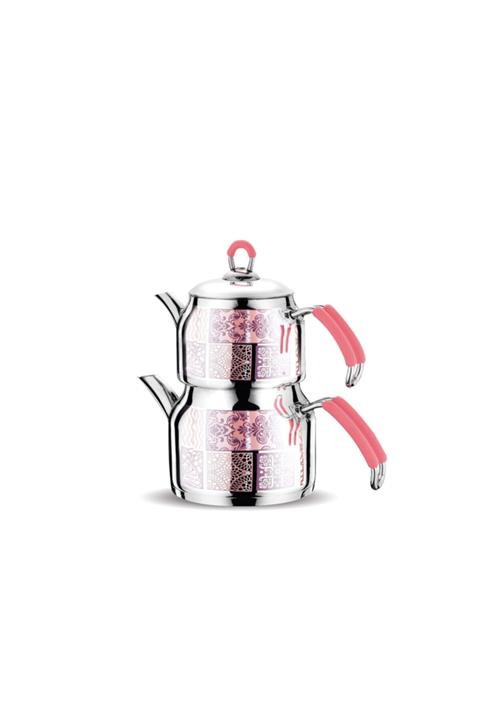 FMS Prestij Jumbo Çaydanlık Pembe Dekor