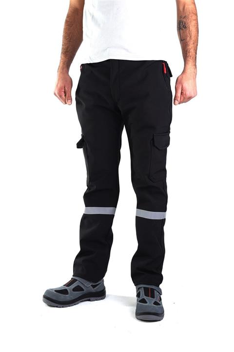 ESERIS Softshell Pantolon - Siyah - Içi Polarlı