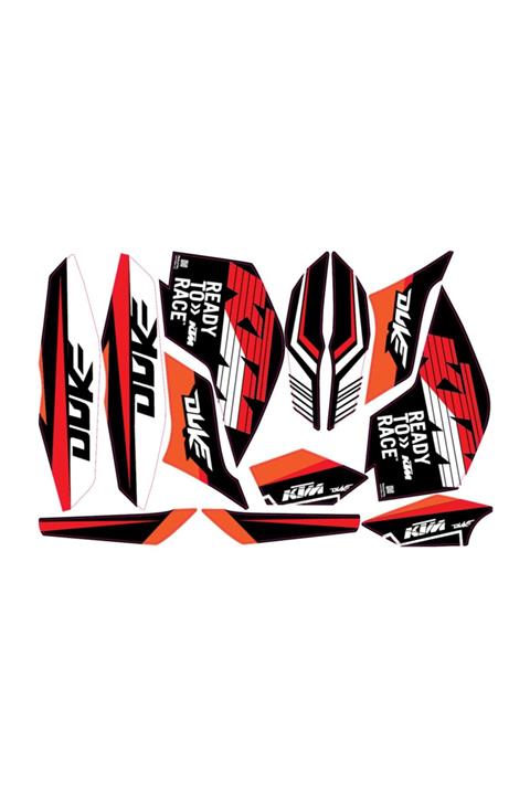 Accessorypart Ktm Duke 125,200,250,390 2013 - 2016 Model Arası Sticker Seti Orj