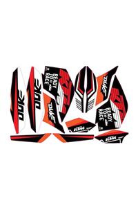 Accessorypart Ktm Duke 125,200,250,390 2013 - 2016 Model Arası Sticker Seti Orj