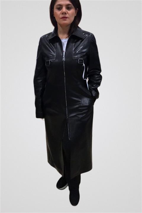 Tannery Leather Bayan Deri Pardesü O-105
