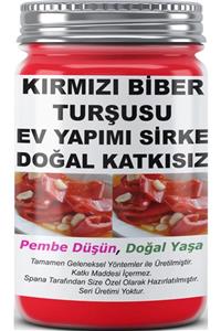 SPANA Kırmızı Biber Turşusu Sirke Ev Yapımı Katkısız 800 gr