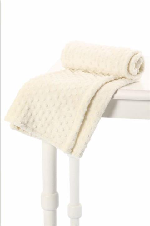 Özdilek Krem Tomurcuklu Çift Kişilik Battaniye 200x220
