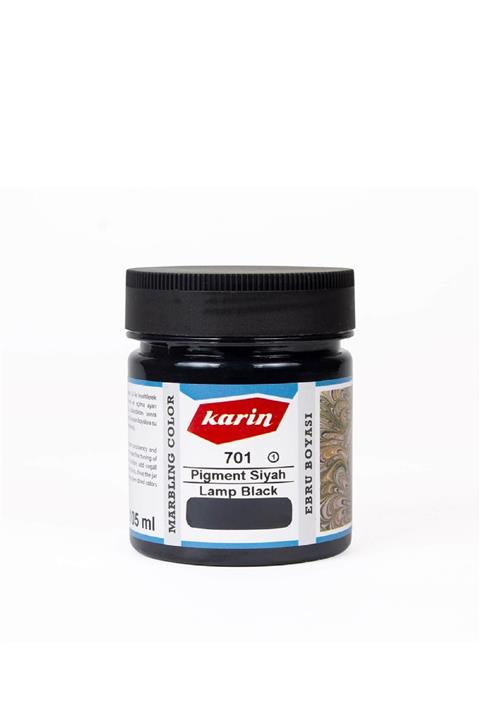 Karin Ebru Boyası Ezilmiş 701 Pigment Siyah 105cc