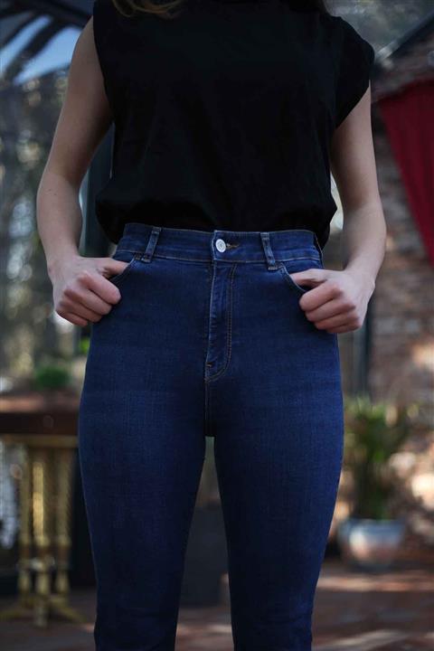 Blues Outlet Kadın Yarı Ispanyol Paça Jean-mavi