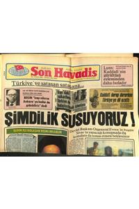 Gökçe Koleksiyon Son Havadis Gazetesi 4 Eylül 1981 - 250 Bin Lira Ödüllü 5 Şarkıyı Da Nükhet Duru Seslendirecek