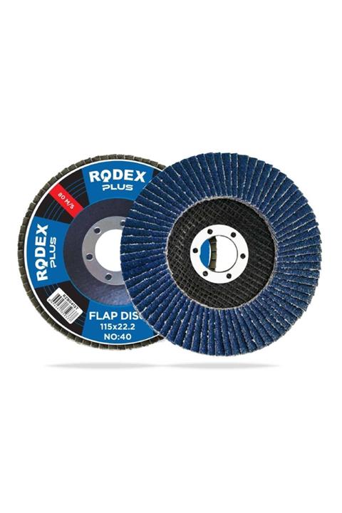 Rodex Flap Disk Zımpara 115x80 Kum Zirkonyum Oksit (10 AD.)