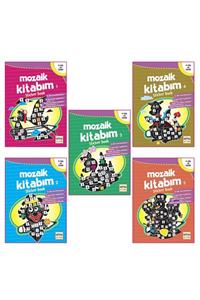 Nar Yayınları Mozaik Yapıştırma Sticker Etkinlik Çalışmaları 5 Kitap - 4 Yaş