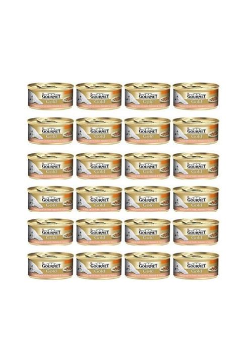 Purina Gourmet Gold Parça Etli Soslu Alabalık Sebzeli Kedi Maması 85 Gr 24 Adet